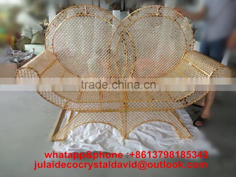 crystal bead wedding mandap pillar decoration