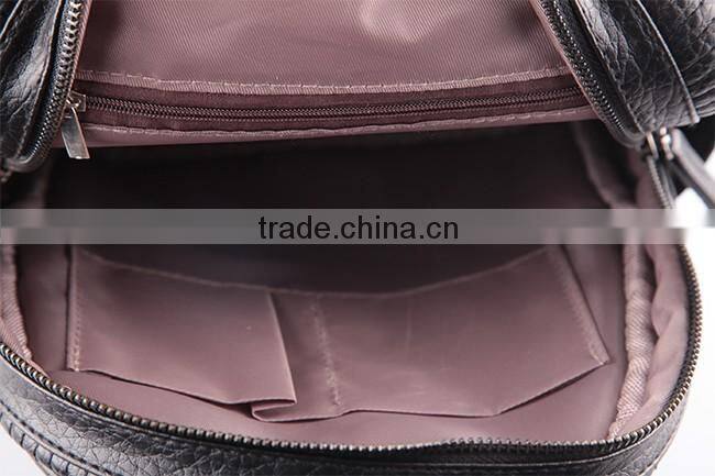 4785- new Hot sale designer pu backpack 2016 wholesale quilting backpack