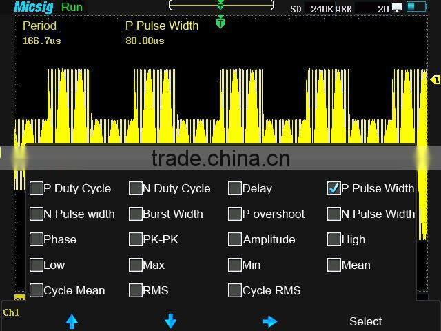 Micsig handheld 150MHz oscilloscope Tablet Oscilloscope Support touch screen operation MS215T Series 10 physical measurements