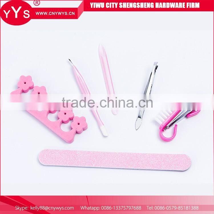 Hot Sell 2016 New Products pink fashion design manicure set