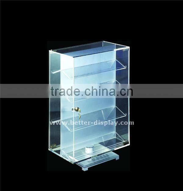 clear acrylic organic glass perfume display cabinet