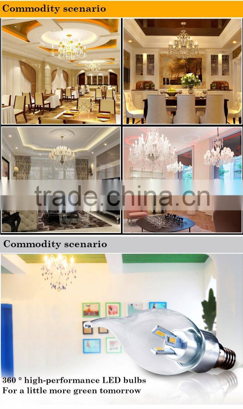 LED candle light for home use bulb light candle type E14 base