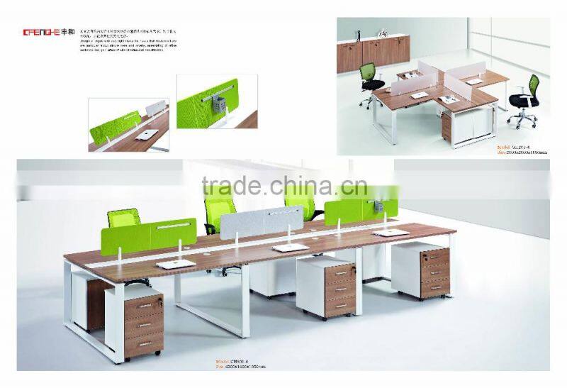 Wood panel style office furniture computer desk