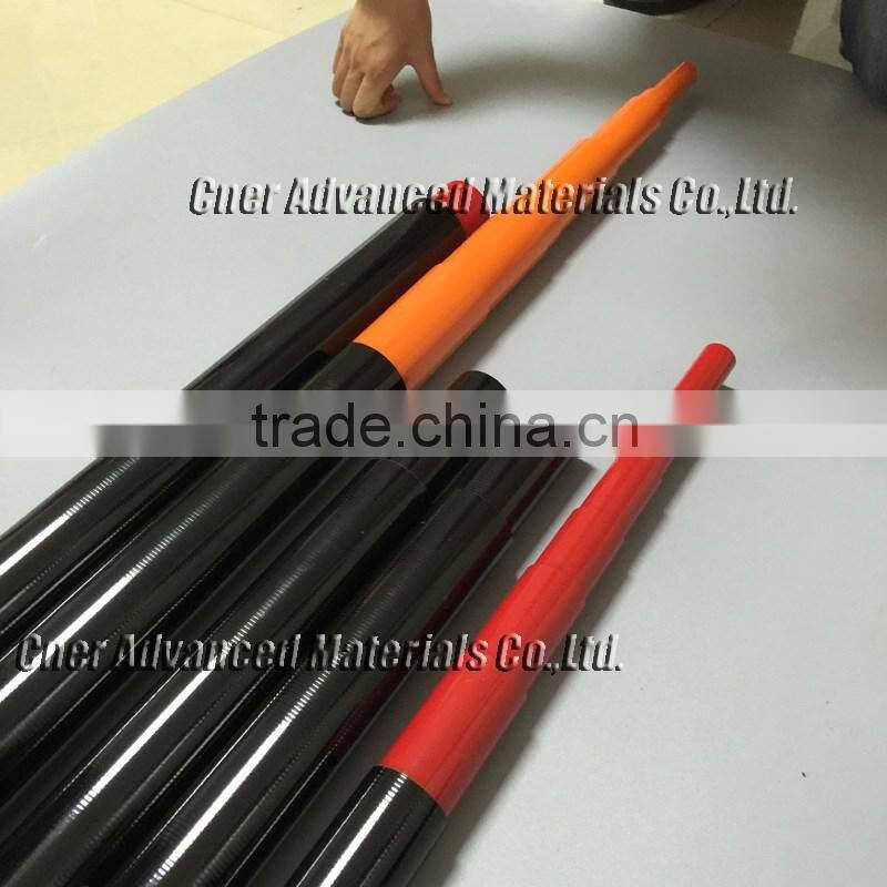 High Modulus Carbon Fiber Window Cleaning Pole with clamps, Water Fed