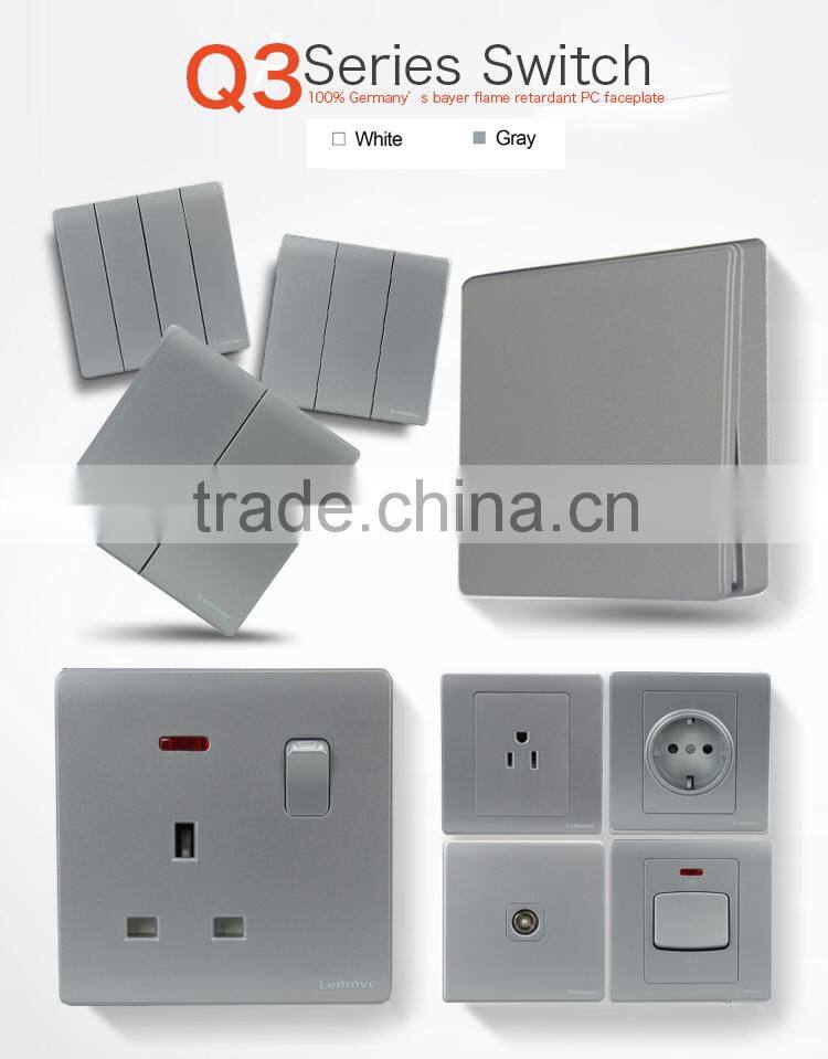 2016 new remote control soctet brush grey socket