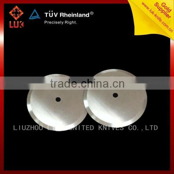 Circular Dished Knives for cloth, fabrics, and garments