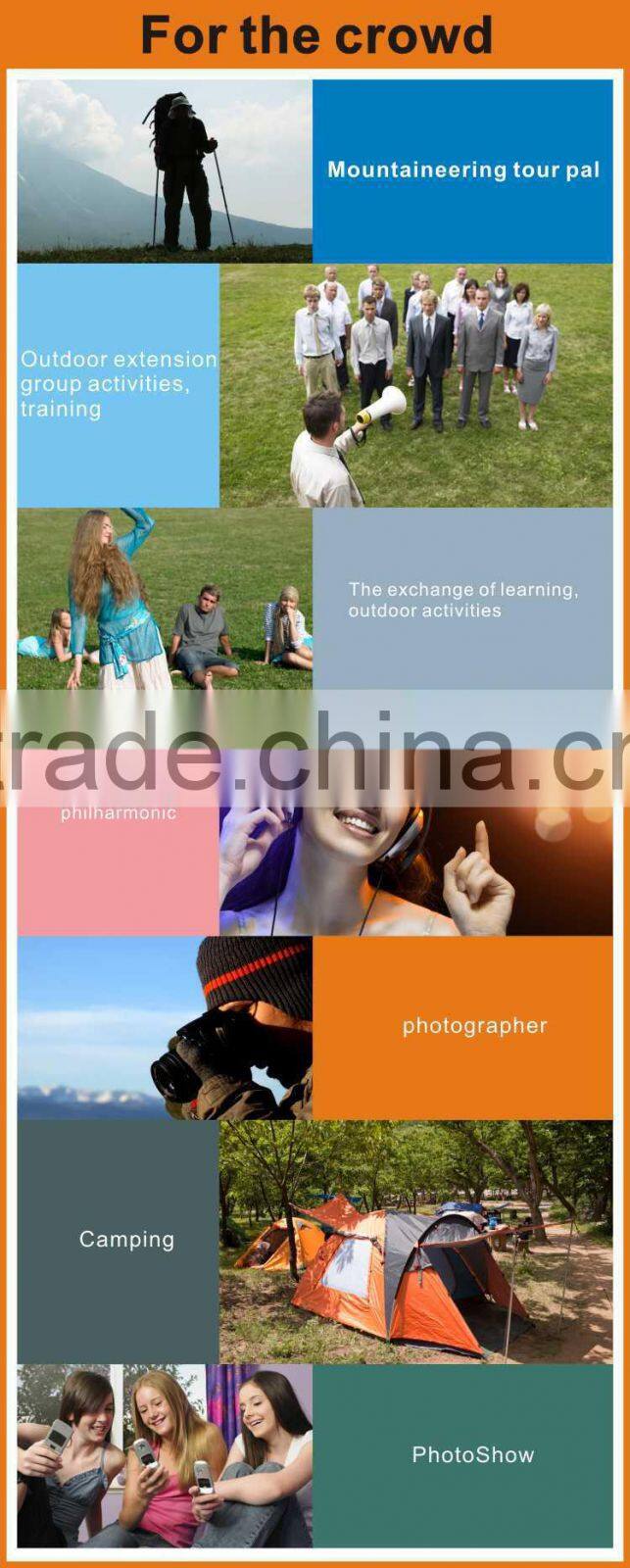 6W Portable Universal Folding Solar bag for travling hiking outdoor