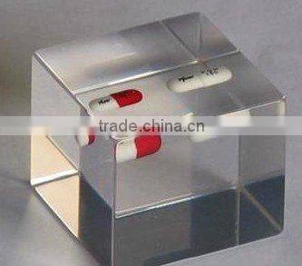 clear acrlyic paperweights crystal crafts paperweight block