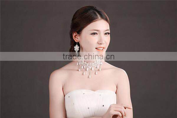 MYLOVE imitation pearl jewelry set white lace bride jewelry MLT024