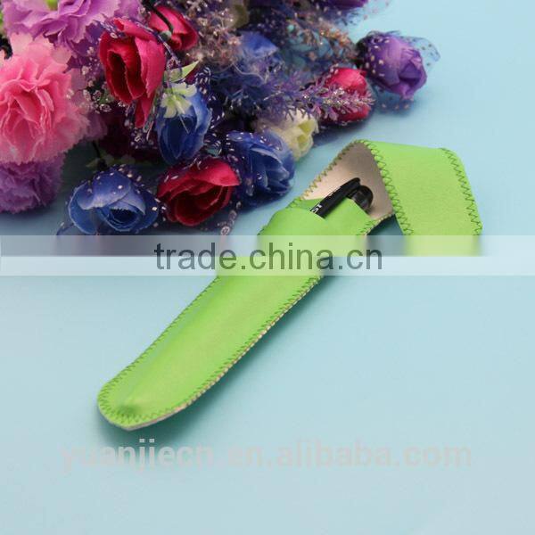 Newest Green Leather Pen Bag Made in China