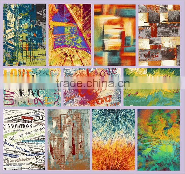 Green material Easy to clean fashionable design area rugs