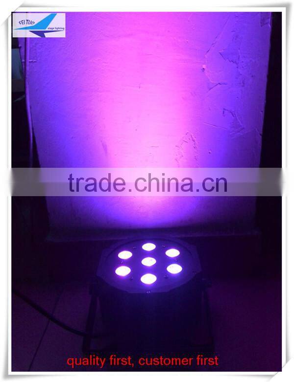7x10w rgbw led par light / led flat par can