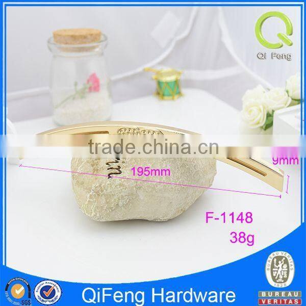 F-1148 fashion light gold color bag accessory bag handle