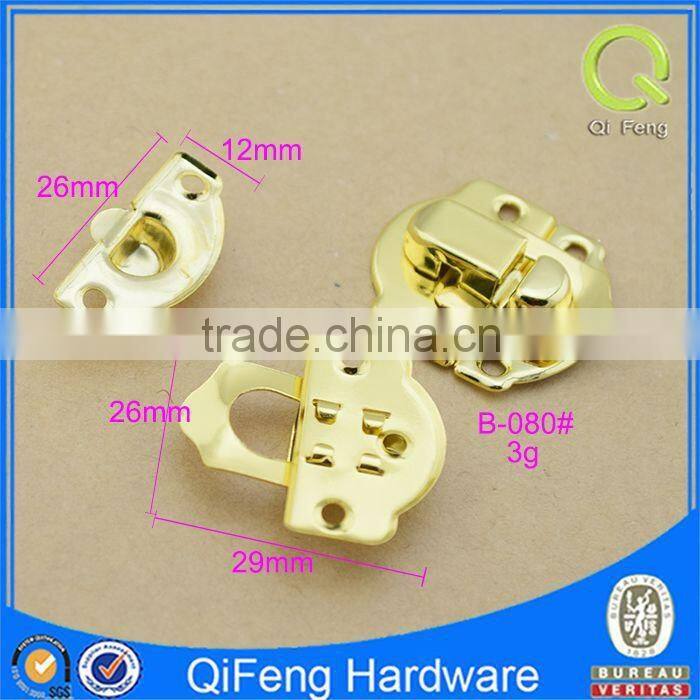 B-080# luggage bag clasps lock light gold elegant metal turn lock
