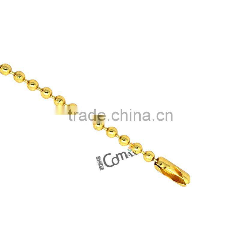 Gold metal brass ball chain for bag decoration, necklace