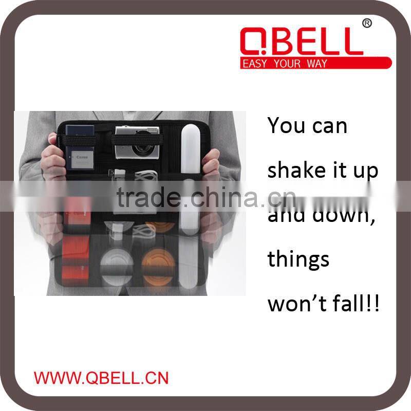 Elastic band Multi-function organizer bag for phone charge/ organizer handbag/pad case