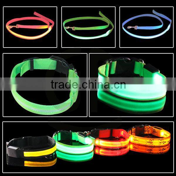 China Wholesale Webbing Dog Bows Led Pet Collar