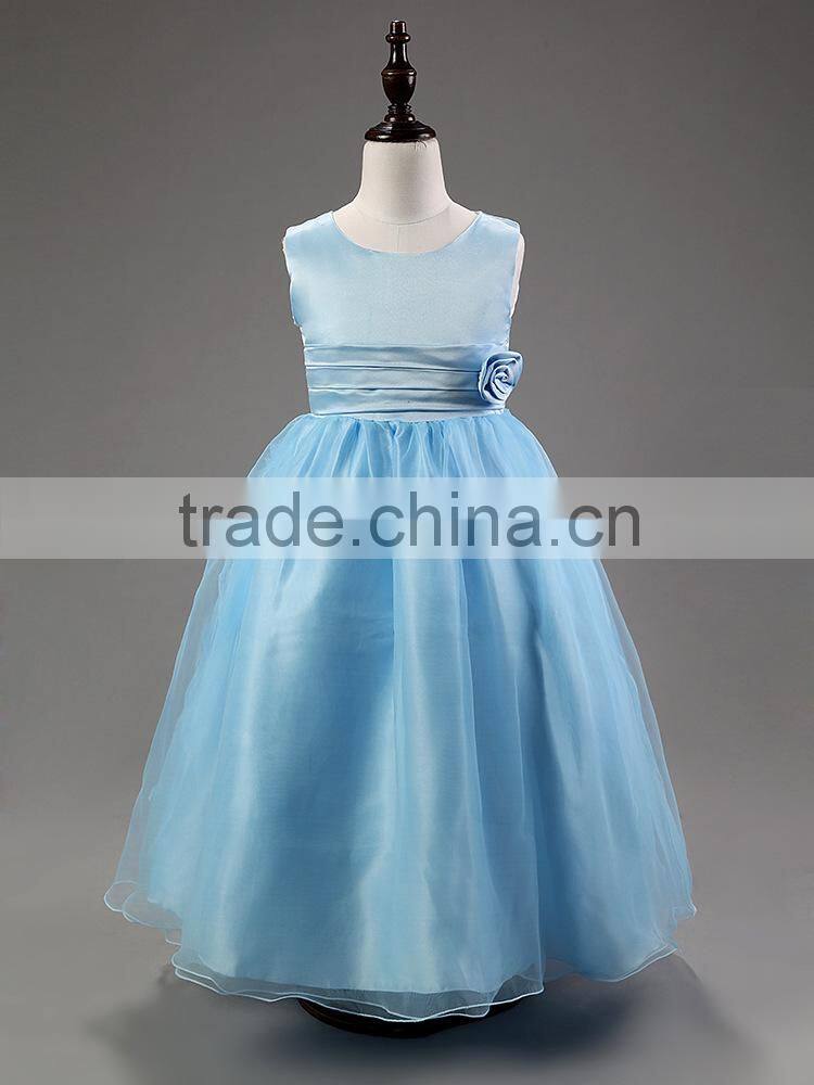 Beautiful Baby Girls Kids Wedding Princess Flower Girl Dresses Kids Wedding Party Dress Sleeveless Lace Flower Girl Dress