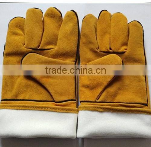 BSSAFETY Cow split leather welding gloves, safety work gloves