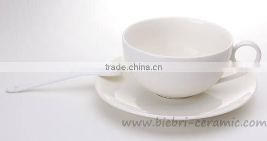 Wholesale All Size Plain White Color Custom Design Tea Coffee Cup Saucer Porcelain