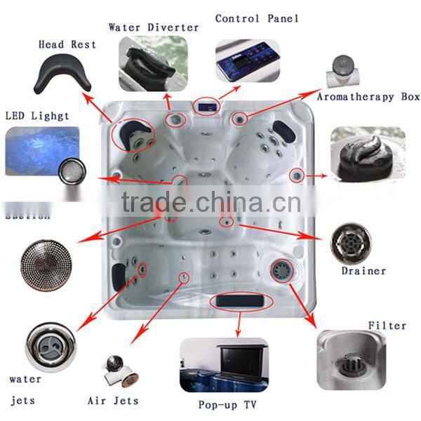 (Manufacturer) Luxury USA Acrylic outdoor massage spa hot tub