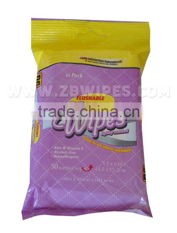 50CT Multi-purpose Flushable Wipes FDA Approved