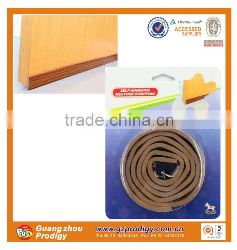Bottom door weather strip/self-adhesive weatherstripping/self-adhesive door seal strip