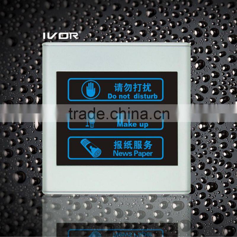 High Voltage smart hotel digital doorbell have Not Disturb,Clear Room Indicate SK-DB2300S3-S-LS Synthetic glass