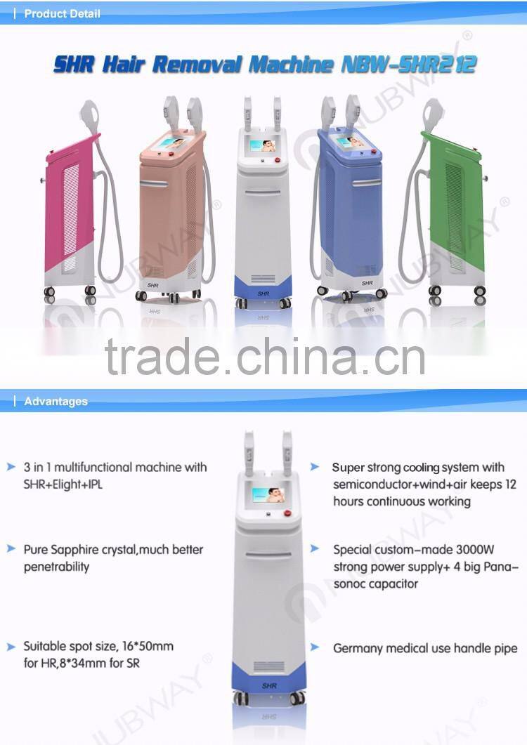 Amazing price ipl shr laser pig hair removal machine for skin rejuvenation
