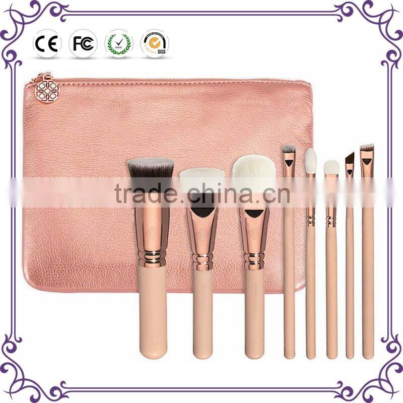 10pcs Pro Makeup Brushes Set Oval Tooth Brush Shape Cream Power Cosmetic Puff Power Make Up Toothbrush Beauty Tools Gold Silver
