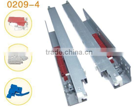 3 Fold Rebound Bottom Mounted Drawer Slide Rail