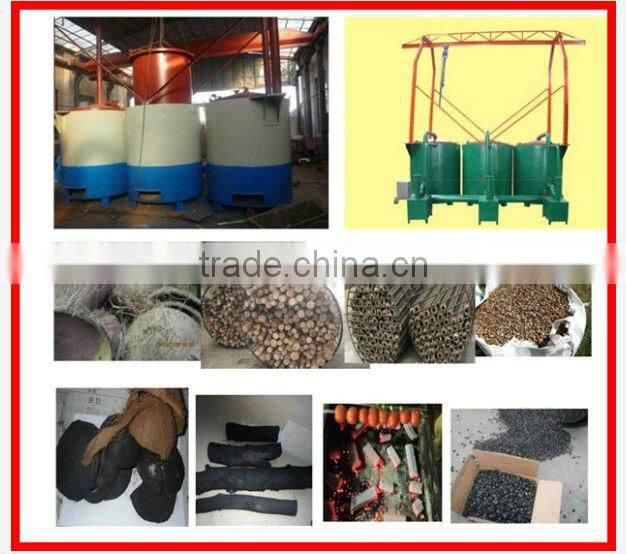 Gas-flow carbonization stove charcoal for active carbon