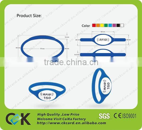 Competitive price soft PVC waterproof RFID bracelet
