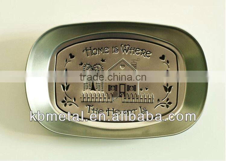 decorative metal fruit plates for gift