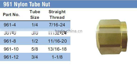 Nut,Air Brake Fittings for Nylon Tube, Brass valve,Nylon Air Brake Fittings,brass fittings
