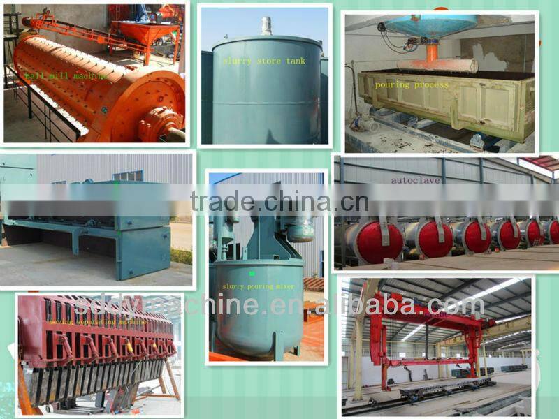 Hot selling fly ash aac brick machine for wholesales