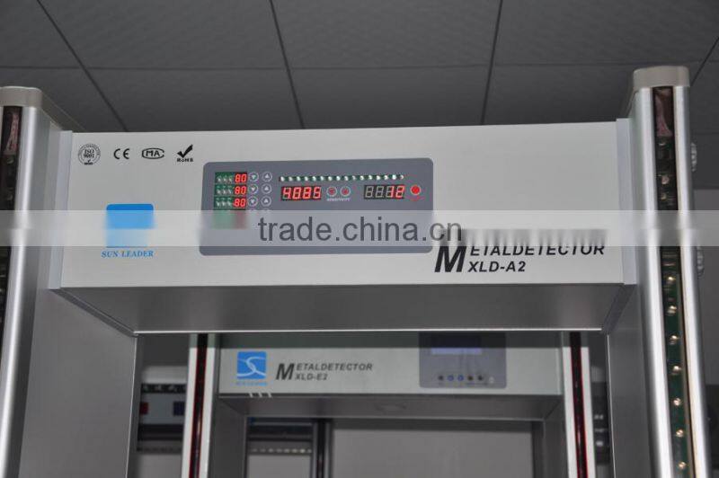 2015 hot selling Digital waterproof walk through Door frame metal detector security gate