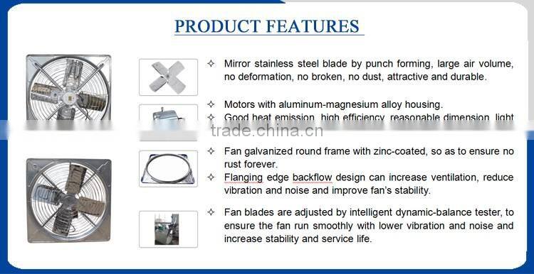 large style cow farm special usage hot air solution ventilation cooling ceiling fan