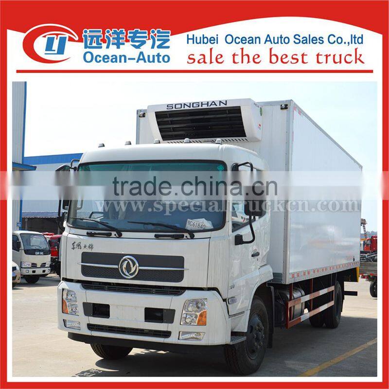 Dongfeng Tianjin 4X2 new refrigerated van trucks