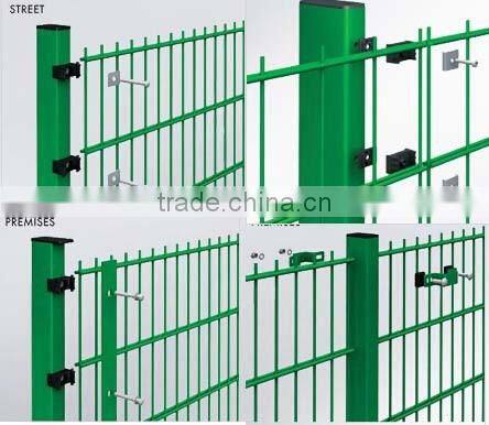 Twin wire mesh fence with double wire border metal fencing
