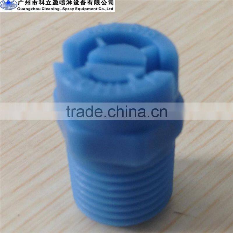 Plastic vee jet spray nozzle