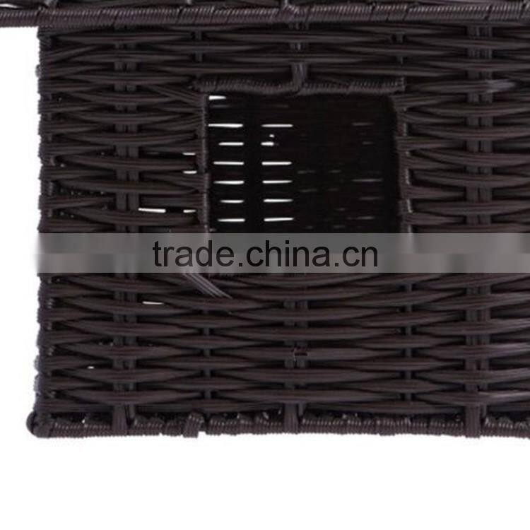 New resin wicker woven mini hanging style cheap wholesale bird houses