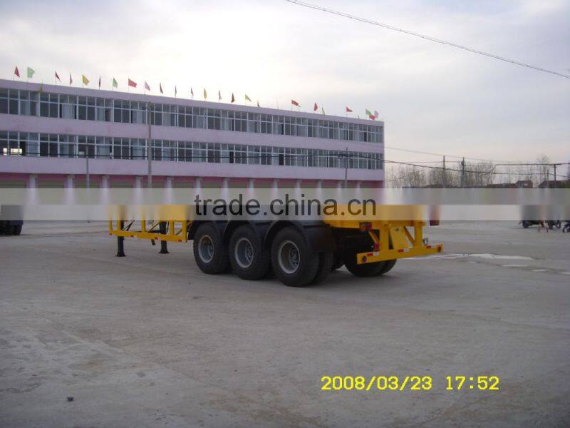 3 axles container trailer, container trailer, skeleton container trailer