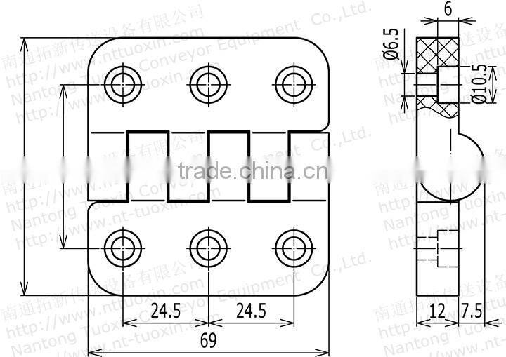 TX-701D Plastic Door Hinges