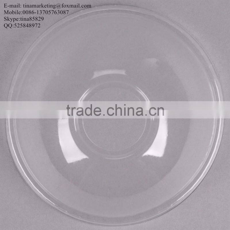 Custom Disposable PS Plastic Clear Dome Lid with Hole for Clod Drink Cup