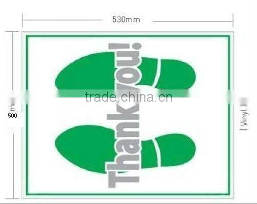 plastic/paper foot mat