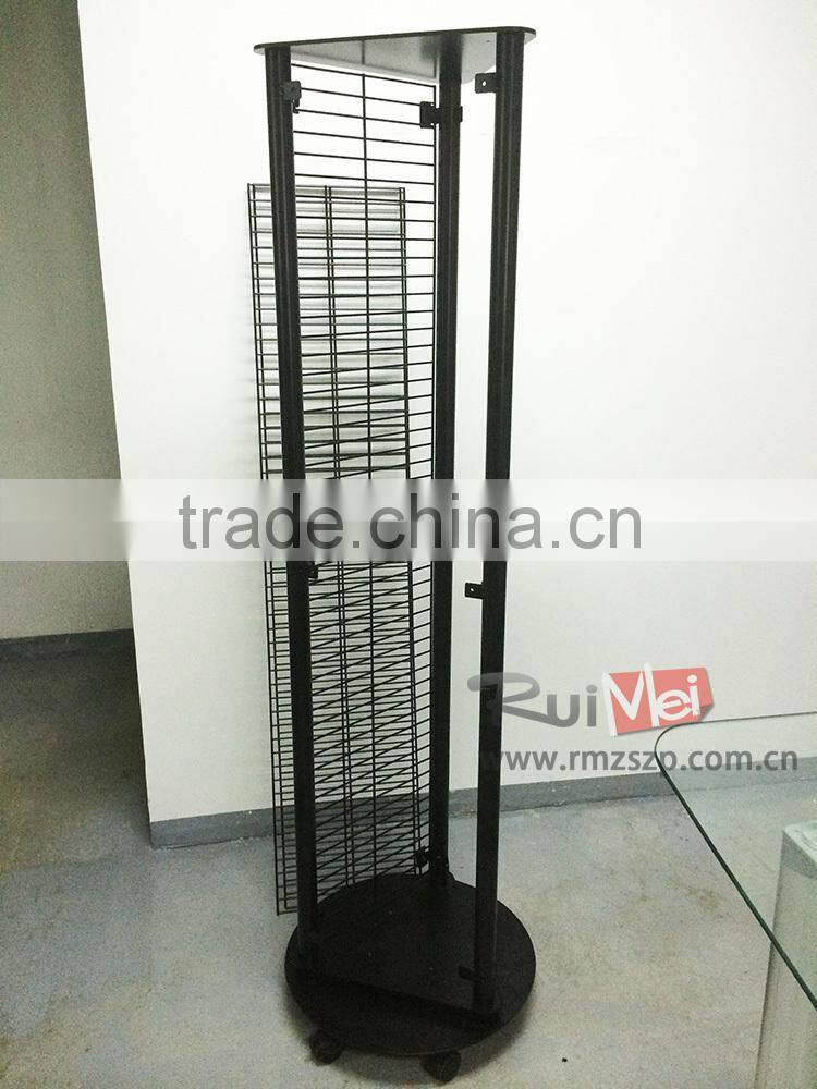 Multi-sides Metal Wire Mesh Display Rack With Hook