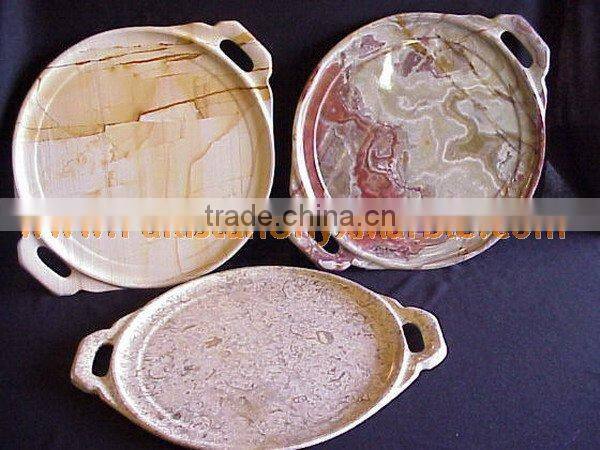 PAKISTAN SUPPLIER Cheap Price ONYX FRUIT TRAYS HANDICRAFTS