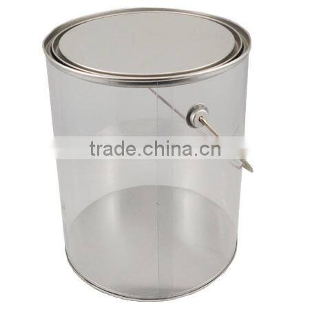 Empty PVC tin can for food use