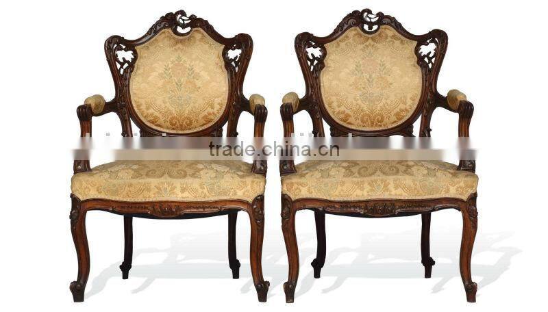 New design Spanish style dining room wooden dining armchair